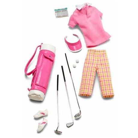 Комплект одежды Barbie Pink On The Green (Розовое на зеленом для кукол Барби)