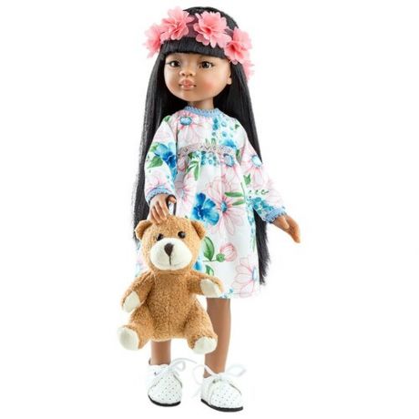 Платье и венок из цветов для кукол Paola Reina, 32 см
