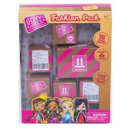Игровой набор 1TOY 6 посылок с сюрпризом для кукол Boxy Girls Т15111