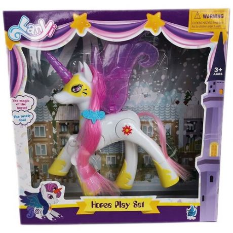 Набор Моя маленькая лошадка (My Little Horse) Музыкальная пони с волосами AMD-391 Принцесса Селестия с аксессуарами