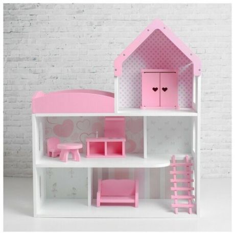 Кукольный дом Мармелад с обоями и набором мебели 4948443 .