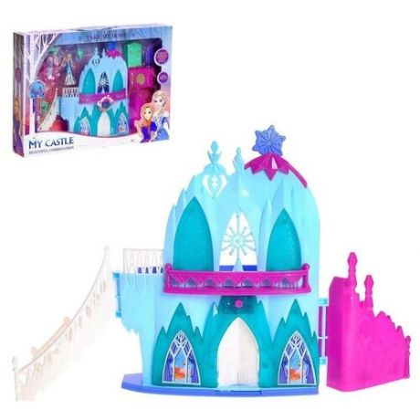 Замок для кукол "Принцессы" свет, звук, с принцессой и аксессуарами