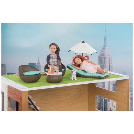 Игровой набор Lori «Патио на крыше» с мебелью и аксессуарами L37005