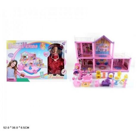 Коттедж для кукол, с мебелью, фигурками и куклой арт R215-H40002