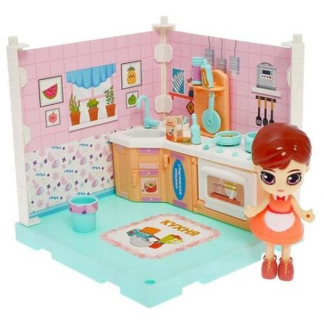 Happy Valley кукольный домик В гостях у Молли кухня LC3353, розовый
