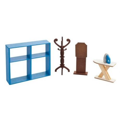 PAREMO Набор мебели для гардеробной комнаты (PDA417-05) синий/коричневый