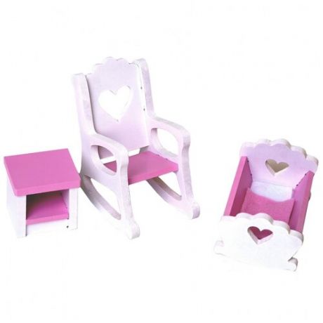 DreamToys Набор мебели Детская комната (NM212014) белый/розовый