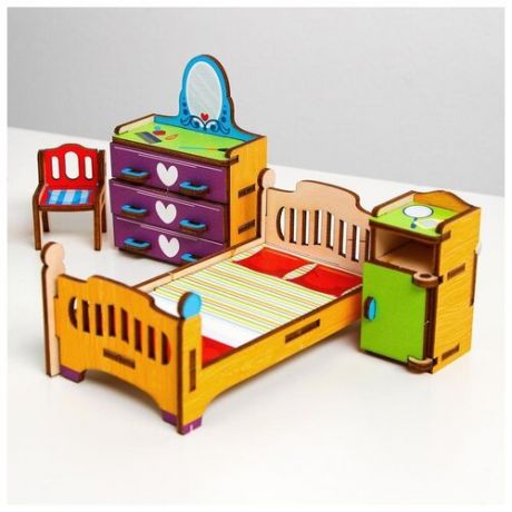 Набор мебели для кукол Лесная мастерская "Спальня" (5378468)