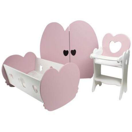 PAREMO Набор Мини кукольной мебели для детской (PFD120M) розовый