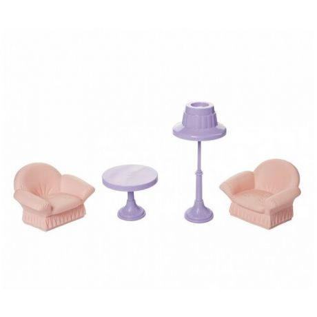 Мебель Гостиная Огонёк Маленькая принцесса мини нежно-розовая