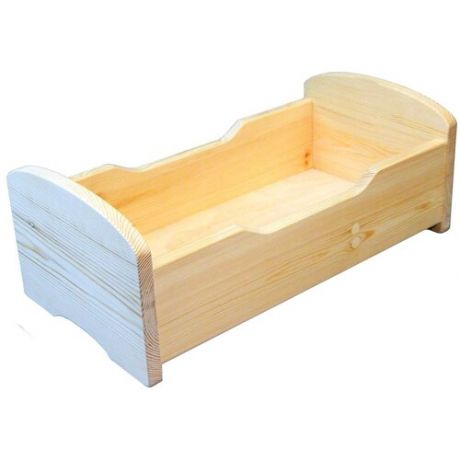 Кроватка для куклы 45см (массив дерева). Мебель деревянная кукольная
