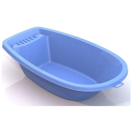 Игрушка для купания, Ванночка малая, голубая, аксессуары для кукол, размер - 44 х 23,5 х 10 см.