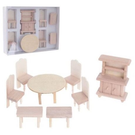 Набор мебели для кукол Лесная мастерская Деревянный (423285)