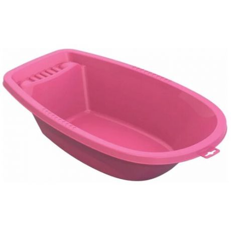Игрушка для купания, Ванночка большая, розовая, аксессуары для кукол, размер - 55 х 28 х 15,5 см.