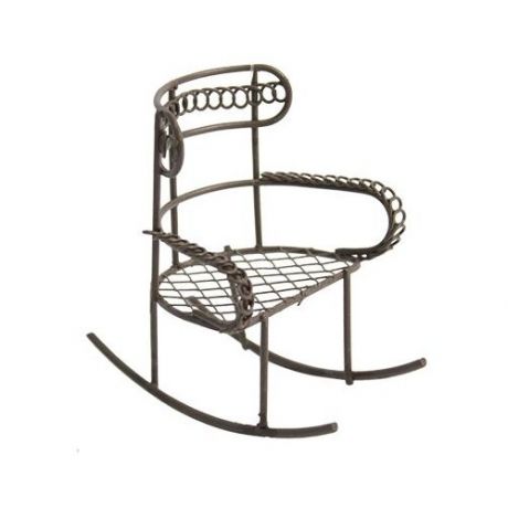 Astra & Craft Металлическое кресло-качалка KB2761 коричневый