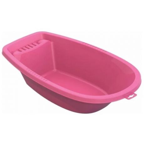 Игрушка для купания, Ванночка малая, розовая, аксессуары для кукол, размер - 44 х 23,5 х 10 см.
