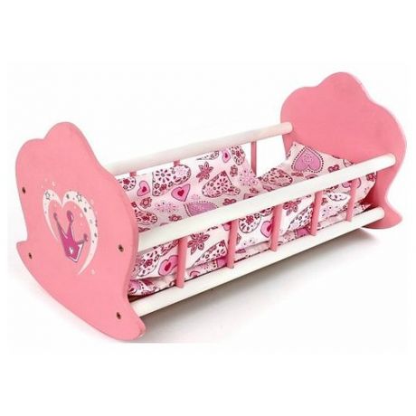 Mary Poppins Кроватка-люлька Корона 67115 розовый