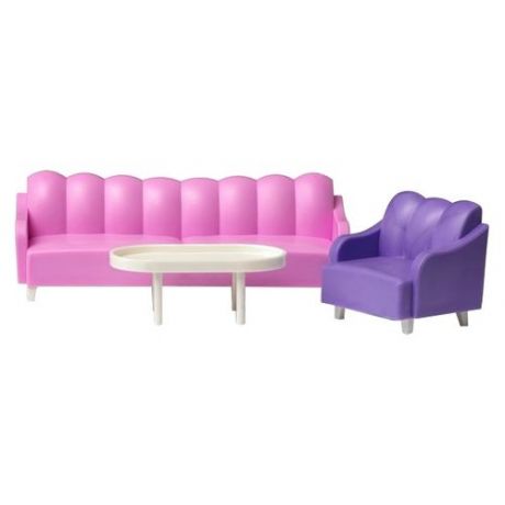 Lundby Набор мебели для гостиной Базовый (LB_60305400) розовый/фиолетовый