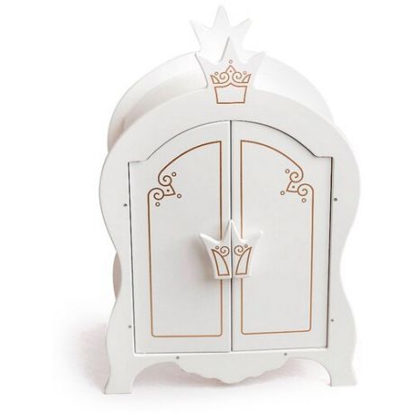 Манюня Shining Crown Шкаф для кукол 71020/72020 белоснежный шелк
