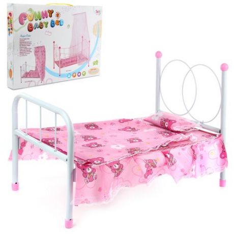 Мебель для куклы - кроватка Veld co 103585 металл