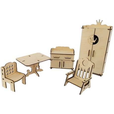 Деревянная мебель для кукольного домика: Зал №1-3