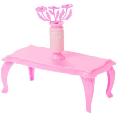 ОГОНЁК Журнальный столик с цветами (С-1395) розовый
