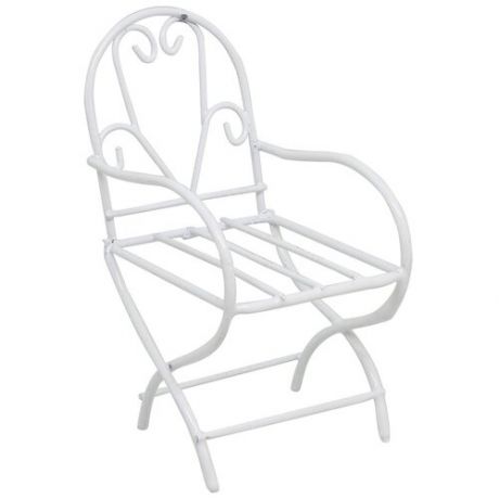 SCB271025 Металлический мини стул, белый, 4*7,5 см, ScrapBerry