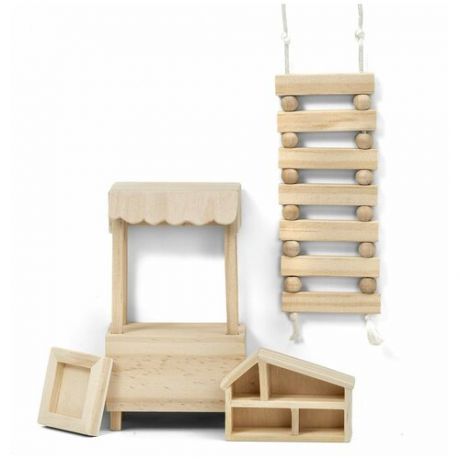 Lundby Набор мебели для кукольного домика Сделай сам Детская (LB_60906500) натуральный