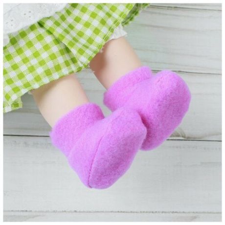Носки для куклы, длина стопы: 6 см, цвет фиолетовый