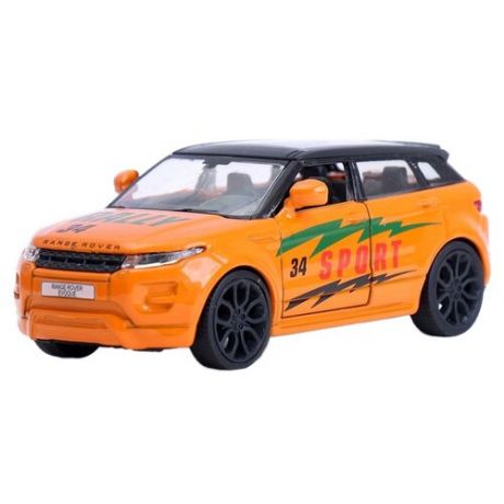 Легковой автомобиль ТЕХНОПАРК Range Rover Evoque (EVOQUE-S), 12.5 см, оранжевый