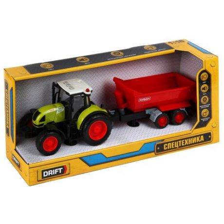 Трактор DRIFT 82211, 39 см, черный/красный