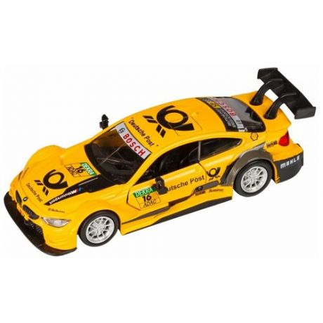 Легковой автомобиль Автопанорама BMW M4 (JB1251211) 1:44, желтый