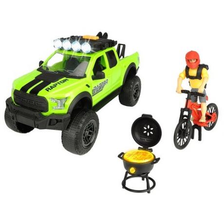 Набор техники Dickie Toys Playlife Bike Trail (3835003), зеленый/красный