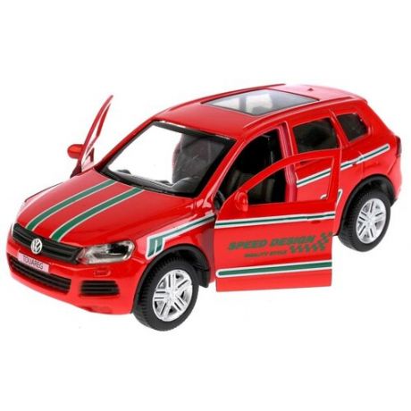 Легковой автомобиль ТЕХНОПАРК Volkswagen Touareg (TOUAREG-S) 1:36, 12 см, красный