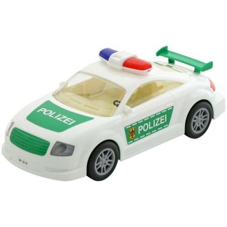 Легковой автомобиль Полесье Полиция (37091), 27 см, белый/зеленый
