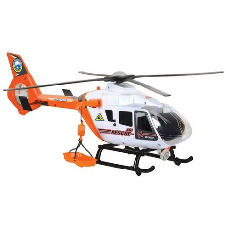 Вертолет Dickie Toys спасательный 3719016, 64 см, белый/оранжевый