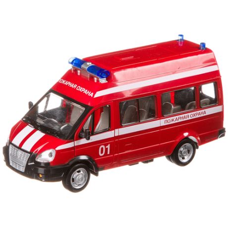 Микроавтобус Play Smart Автопарк Пожарная охрана (9707-A), 19 см, красный