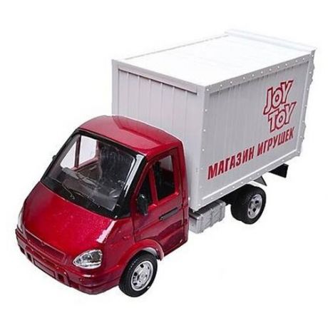 Фургон Joy Toy Газель (A071-H11012) 1:27, 20 см, красный/белый