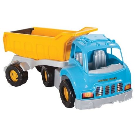 Грузовик pilsan Moving Truck (06-602), 74.5 см, желтый/оранжевый