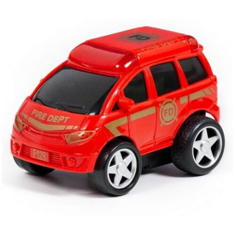 Пожарный автомобиль Полесье Крутой Вираж (78988), 10.2 см, красный