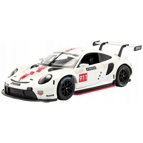 Bburago Коллекционная машинка Porsche 911 RSR GT 1:24, белая