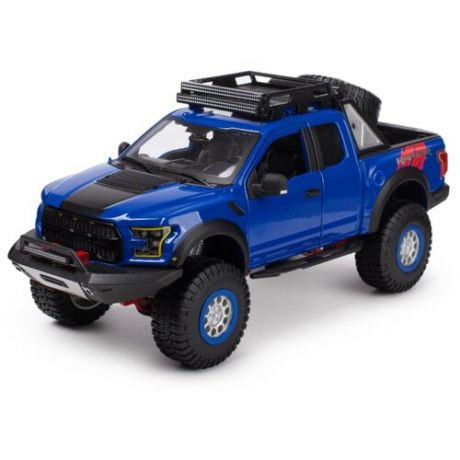 Машинка MAISTO 1:24 Ford F-150 Raptor Голубая 32521