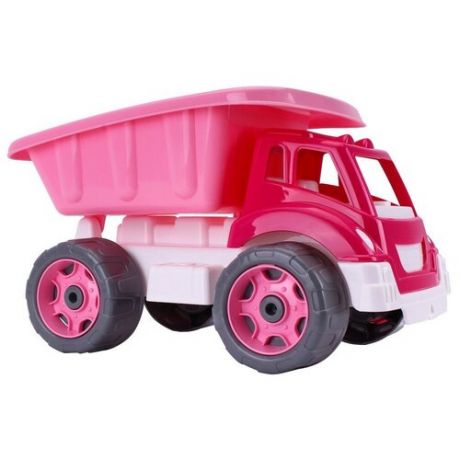 Машинка самосвал игрушка большой 31 см розовый для девочек технок / машинка грузовик игрушка большой / детские игрушки для песочницы / игрушки для девочек 1 год