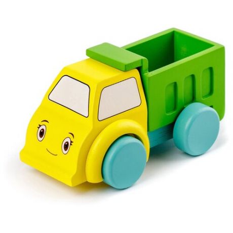 Грузовик машинка игрушечная деревянная из мультфильма Синий трактор 14 см.