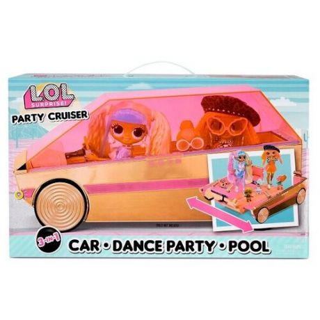 Игрушка L. O. L. Surprise Автомобиль 3-in-1 Party Cruiser, 118305