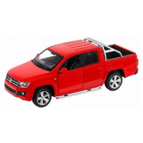 Машина "автопанорама" Volkswagen Amarok, красный, 1/30, свет, звук, инерция, в/к 20*10*11 см
