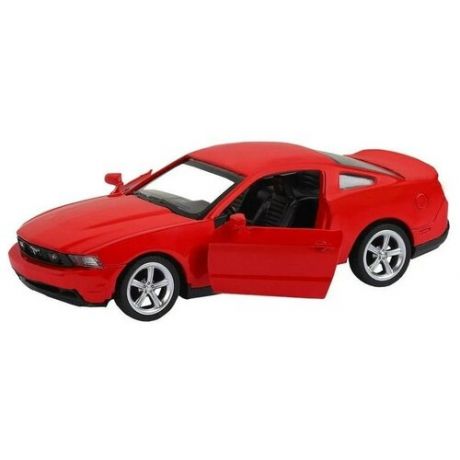 Машина "автопанорама" Ford Mustang GT, красный, 1/43, инерция, откр. двери, в/к 17,5*12,5*6,5 см