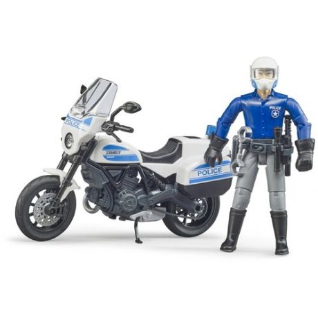 Мотоцикл Bruder Scrambler Ducati 62-731 1:16, белый/синий