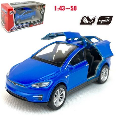 Металлическая модель машины Die Cast Model, 1:43-50, Автопарк инерционная машинка, открываются задние двери, 9х4х3 см