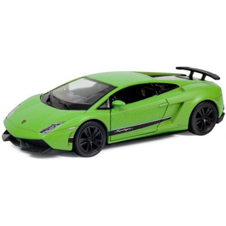 Машинка металлическая Uni-Fortune RMZ City 1:36 Lamborghini Gallardo LP570-4 Superleggera, инерционная, зеленый матовый цвет